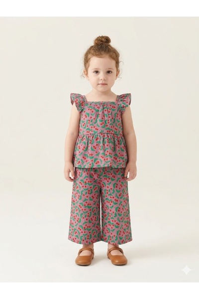 kids republic by meemseen independent BERRY BLOOM RUFFLE CO-ORD SET