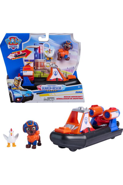 Spinmaster PAW Patrol - Search & Rescue: Zuma's rescue hovercraft with 2 figures