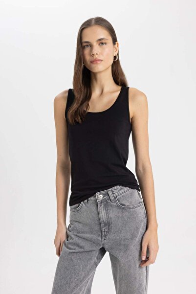 DeFacto Στενή εφαρμογή Αθλητικό Φανελάκι με Λαιμόκοψη Ποδηλάτου C3923AX24SM