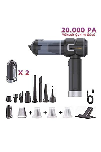 Bagajon Harvox HXVC-005 Araç İçi Profesyonel Süpürge 12.000 Mah Çift Bataryal...