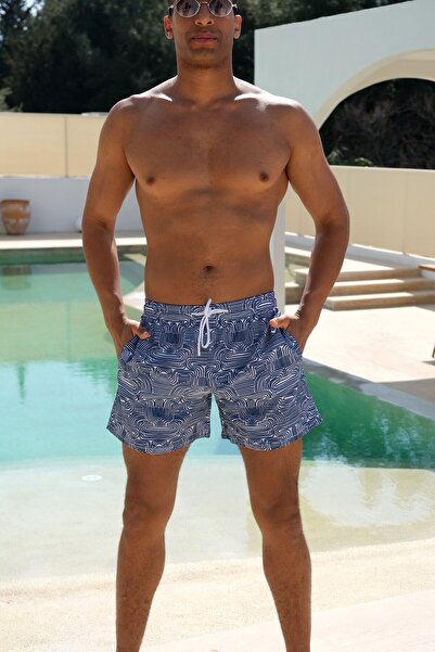 Mayom Ανδρικό μαγιό με σχέδια και τσέπες που στεγνώνουν γρήγορα -26144