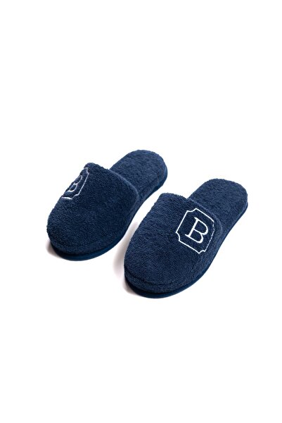 Ender Home Παντόφλες μπάνιου και σπιτιού με κεντημένο γράμμα Β – 100% βαμβακε...