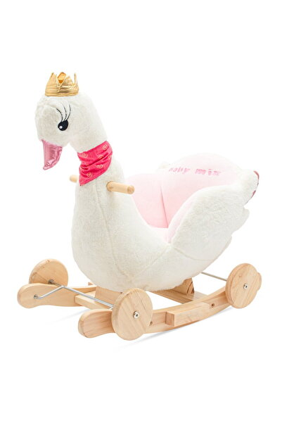 Other Jucărie balansoar cu roți și melodie Baby Mix Swan, albă
