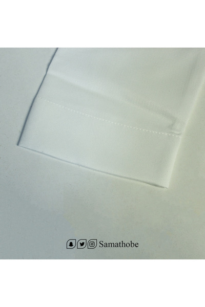 samathobe ثوب رجالي جاهز قماش سميرا ميس مقلم سكري طول 60