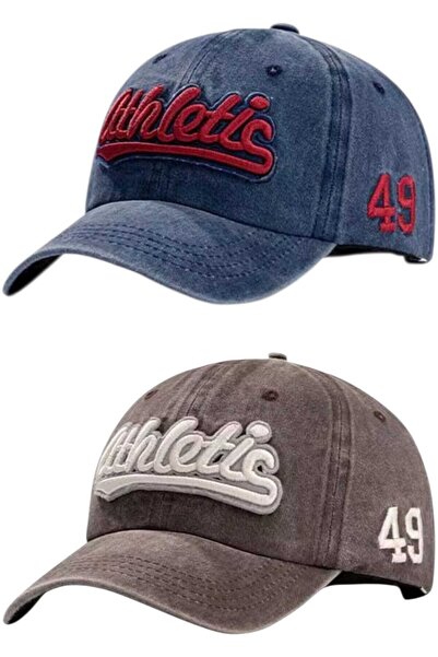 Uniquetrenders Unisex Vintage Athletic 49 Κεντημένο Ρυθμιζόμενο Καπέλο Μπέιζμ...