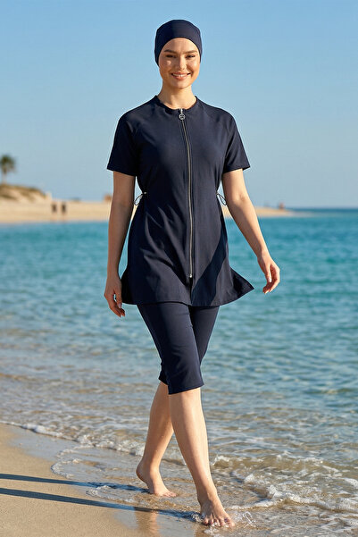 Haliç Mayo Νεανικό αθλητικό μαγιό για κορίτσια Lycra με κοντό μανίκι ημι-καλυ...