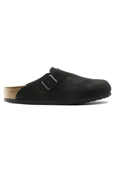 Birkenstock حذاء بوسطن ذو نعل ناعم من الجلد السويدي (يُناسب مقاسًا صغيرًا أكث...