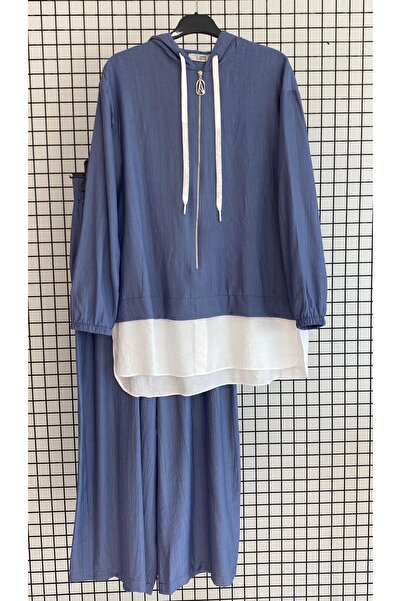 Armine Μοντέρνο πουκάμισο με κουκούλα, με όψη φυσικού ραγιόν, ολόσωμο, διπλό ...