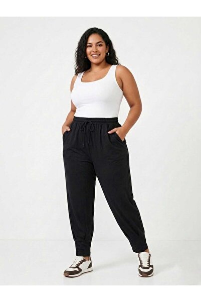 tailorfit jeans Kadın Viskon Şalvar Pantolon 44-58 Beden