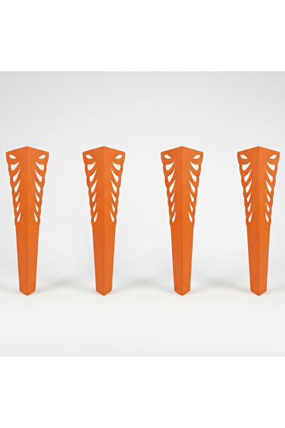 UYART HOME Uyart S7 Wing Salmon Metal Table Leg – Decorative Wing Pattern Des...