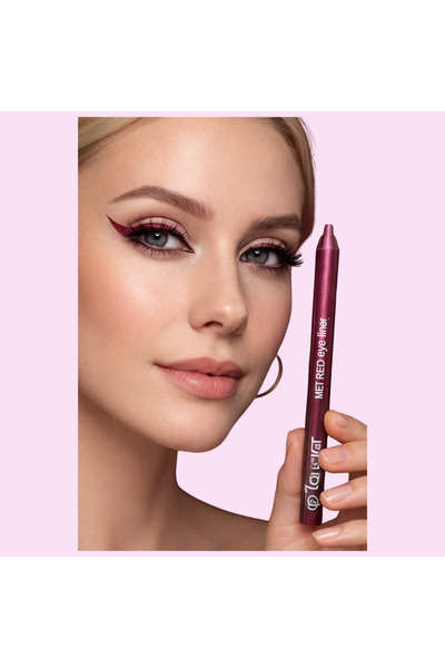 Seckinnn Göz Kalemi & Eyeliner Metalik Kırmızı (Metal Red) – Tek Uçlu Yoğun P...