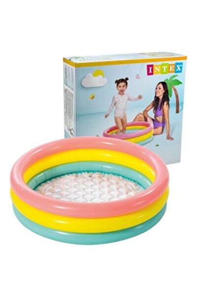 renklime 58924 Renkli Şişme Taban 3 Bölme Havuz 86 cm