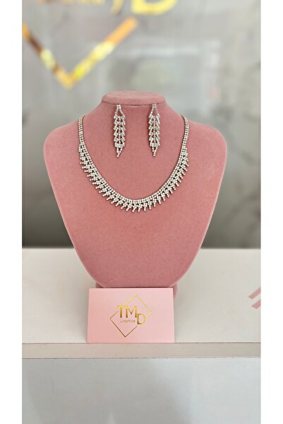 TMD LUXURY Gümüş Renk Abiye Set