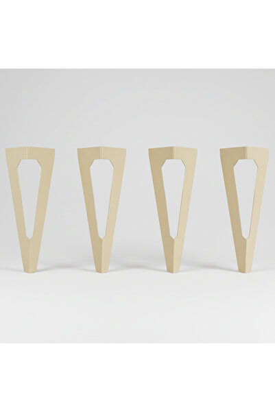 UYART HOME Uyart S14 Axis Beige Metal Table Leg – Minimal Modern Design – 72 cm