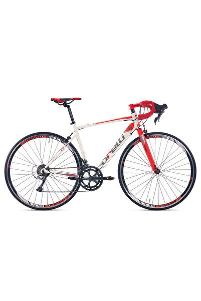 Corelli Sprint KR300 Yol Yarış Bisikleti 28 Jant 18 Vites 45 Kadro Beyaz Kırmızı