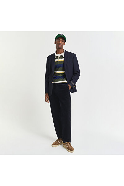 Gant Erkek Lacivert Regular Fit Cord Chino Pantolon