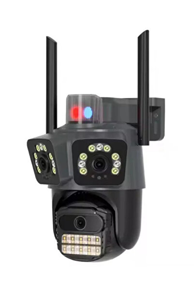 OEM 3-Lens 15MP 8K WiFi PTZ Surveillance Camera with Audio Alarm, Outdoor, IP66