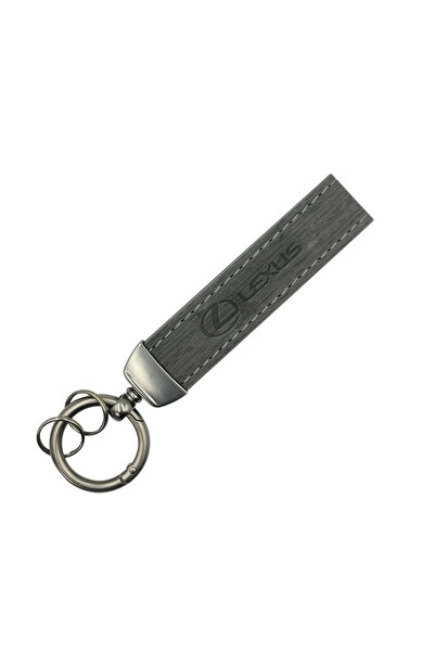 Lexus Car Keychain Leather Strap Metal Key Ring 360 Rotation Durable Key Hold...
