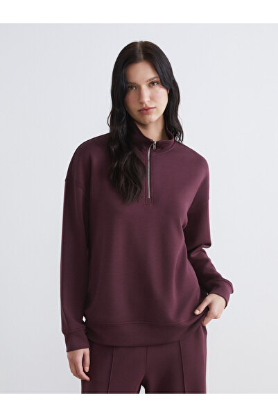 LC Waikiki Stand-Up Collar Soft Touch Women's Sweatshirt