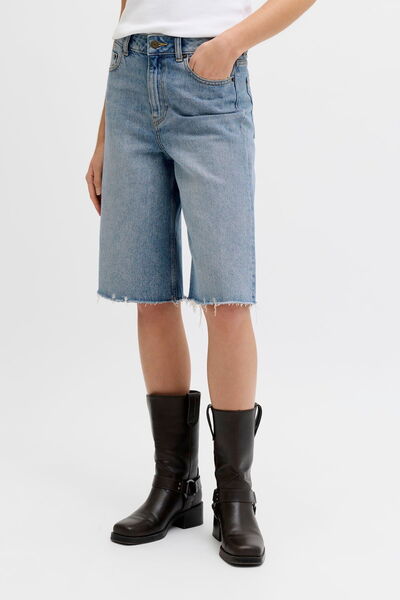 Jack & Jones Γυναικείο Ψηλόμεσο Τζιν Σορτς με Φαρδιά Μπατζάκια - Τόκιο