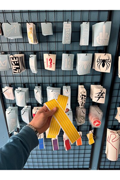 Mavera Stickers İnce Şerit Çok Amaçlı Dekoratif Sticker Etiket (5 metre) Moto...