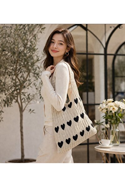 Noa&Noa Διάτρητη υφασμάτινη τσάντα