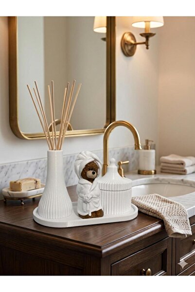 3D BORNOZLU AYICIK BANYO SETİ