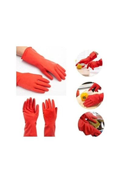 Onton Cleaning and Dishwashing Gloves Size L – Natural Latex, Non-Slip Surfac...