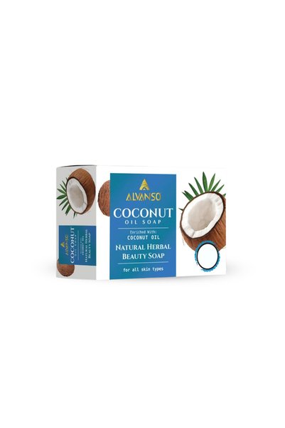 ALVANSO صابون زيت جوز الهند من ألفانسو Coconut oil soap 150g