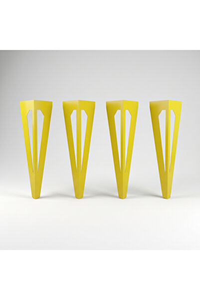 UYART HOME UYART S6 Arrow - قاعدة طاولة معدنية باللون الأصفر - تصميم حاد وعصر...