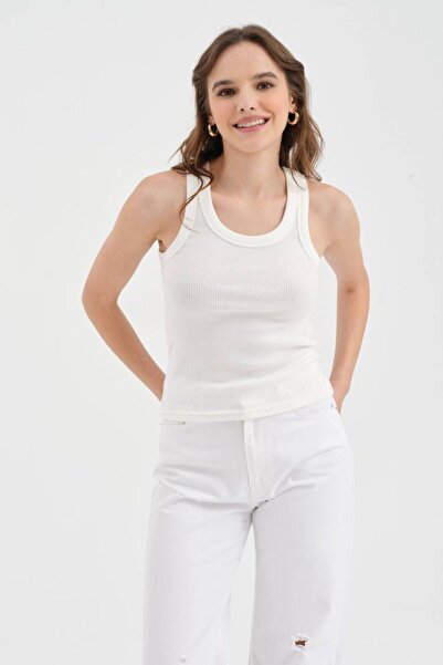 tw3 Women's Knitted Fabric Premium Quality Halter Design Tank Top