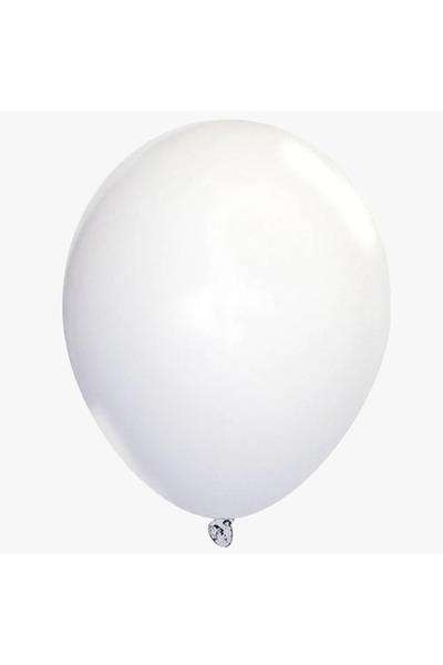 tüftürük Balloons 12'' Single Color White 100 Pieces