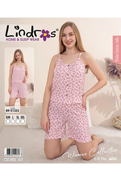 BOYRAZ Lindros Br-01353 Γυναικείο Σετ Σορτς με Κορδόνια και Κουμπιά