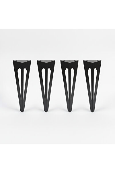 UYART HOME UYART S6 Arrow - قاعدة طاولة معدنية سوداء - تصميم حديث وأنيق - 72 سم