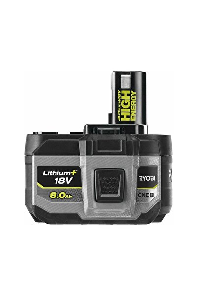 Ryobi بطارية ليثيوم أيون RB1880T بجهد 18 فولت، 8.0 أمبير، عالية الطاقة، من نو...