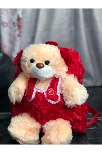 MEESÇanta Peluş Ayıcıklı Cocuk Sırt Çantası