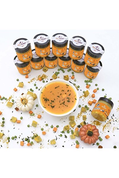 Pet Chef Fresh Gourmet Hindi Etli Balkabaklı Çorba Tarif 12'li Set (Köpekler ...