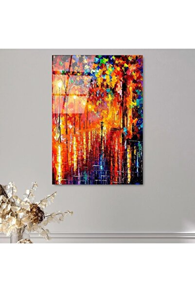 OEM Tablou decorativ Re-Bloom, sticlă securizată, multicolor, 50 x 70 cm