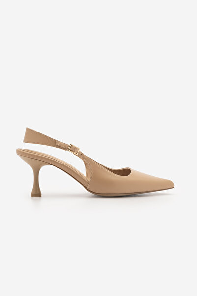 Marjin Γυναικεία παπούτσια στιλέτο με μυτερή μύτη και χοντρό λουράκι, κοντά κ...