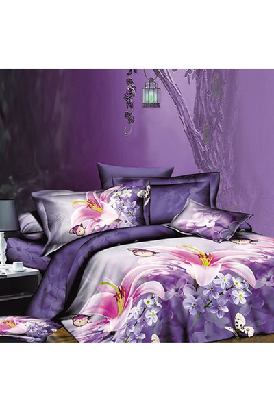 OEM Duvet Cover Set for double bed 2 people, JHN, from Finet, 4 pieces, AURA-...