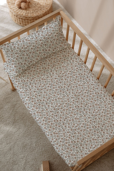 TBA COLLECTION Σετ Ελαστικά Σεντόνια για Μωρά - Briar Bloom