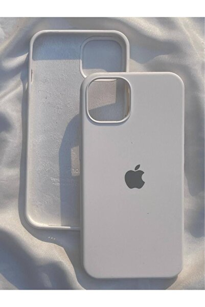 MELIFLIO iPhone 13-14 Uyumlu Içi Kadife Lansman Premium Kılıf - Beyaz