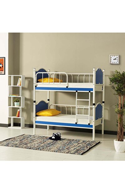 ARGİMO İnci Baby Çocuk Odası Ahşap Başlık Metal Ranza ve Karyola 70x130 cm