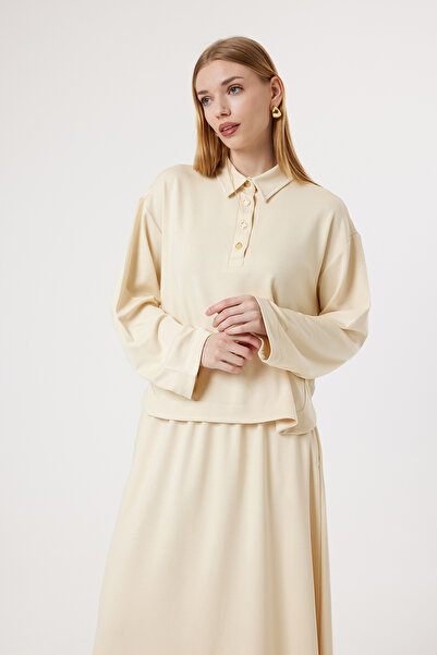 Suede Style 6405 - طقم تنورة نسائي أنيق ومريح من قماش الإنترلوك المحبوك