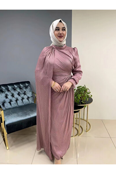Taş İşlemeli Şifon Abiye