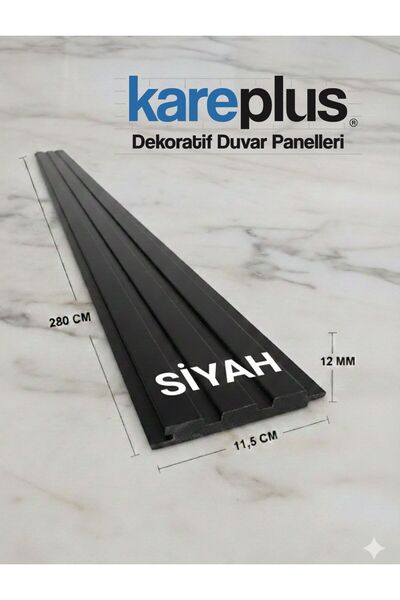 TR MDF LAMBİRİ SİYAH