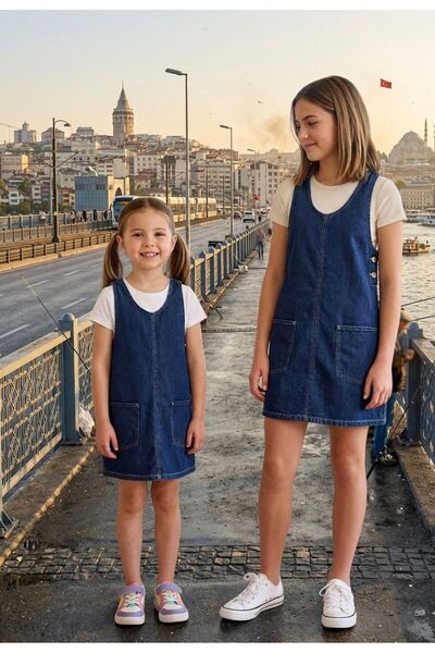 Ede Tekstil Jeans Girls' Denim Jacket Dress