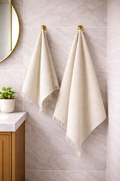 Sabia Καθημερινό σετ πετσετών βάφλας από 100% βαμβάκι – Πετσέτες χεριών & πετ...