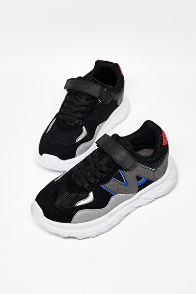 Tonny Black Παιδικά Unisex Μαύρα Παπούτσια Ice Comfortable Fit με Velcro και ...