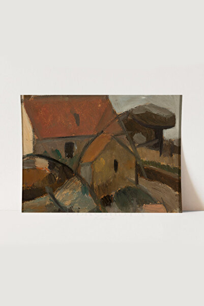 HOME DEKORİSTA Vintage αφίσα αρχιτεκτονικής τοπίων, καλλιτεχνική εκτύπωση, δι...